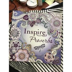 [184] Proverbs Tyndale House Adult Coloring Book Bible Purple PB Large Print